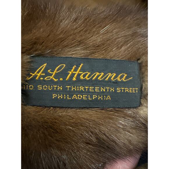 TANNED MINK PELT 29” Scarf Drape Stole Wrap Collar Natural Leather Taxidermy - Picture 7 of 16